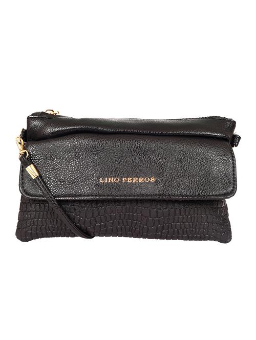 black leatherette (pu) sling bag - 15905068 - Very Small Image - 1