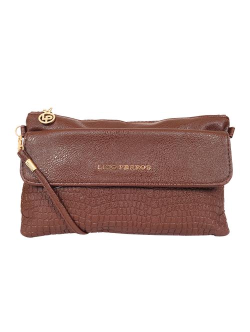 brown leatherette (pu) sling bag - 15905070 - Very Small Image - 1