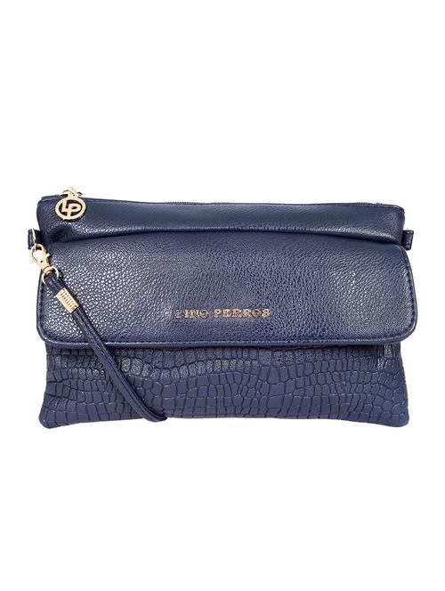 blue leatherette (pu) sling bag - 15905071 - Very Small Image - 1