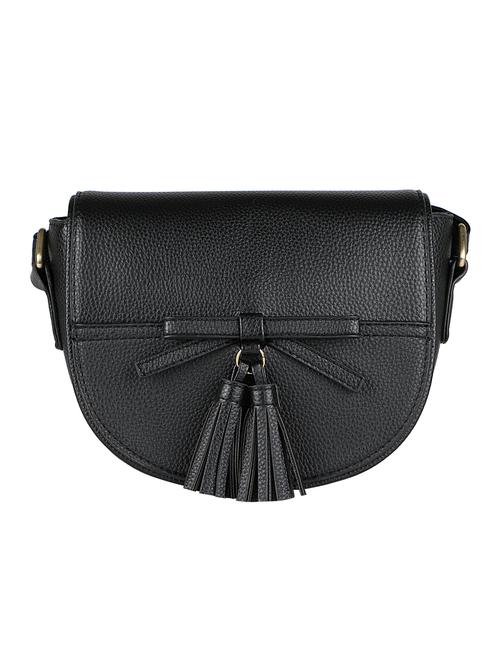 black leatherette (pu) sling bag - 15905079 - Very Small Image - 1