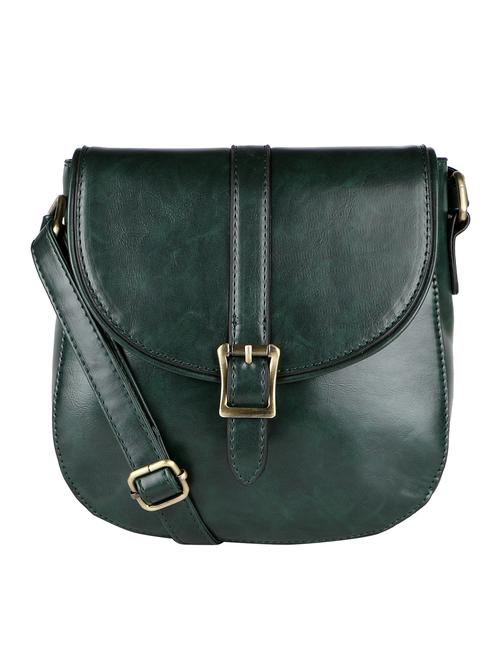 green leatherette (pu) sling bag - 15905084 - Very Small Image - 1