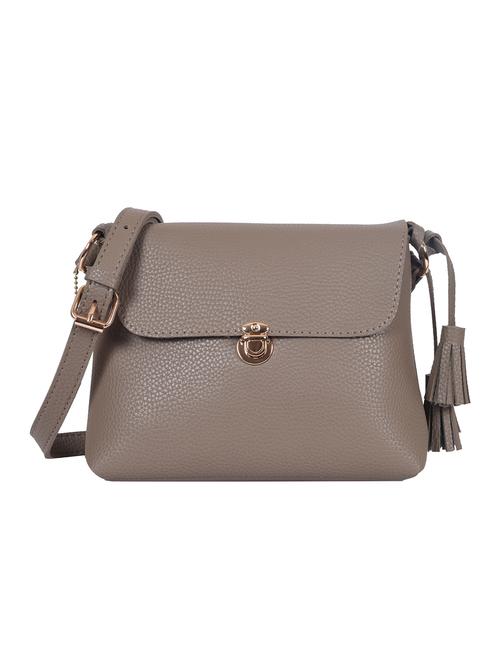 brown leatherette (pu) sling bag - 15905094 - Very Small Image - 1