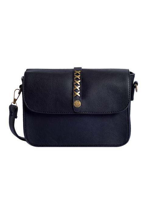 black leatherette (pu) sling bag - 15905167 - Very Small Image - 1