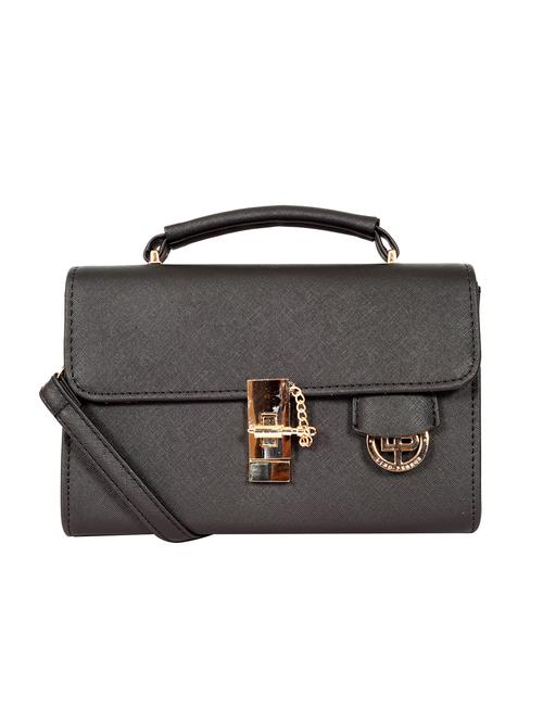 black leatherette (pu) sling bag - 15905181 - Very Small Image - 1
