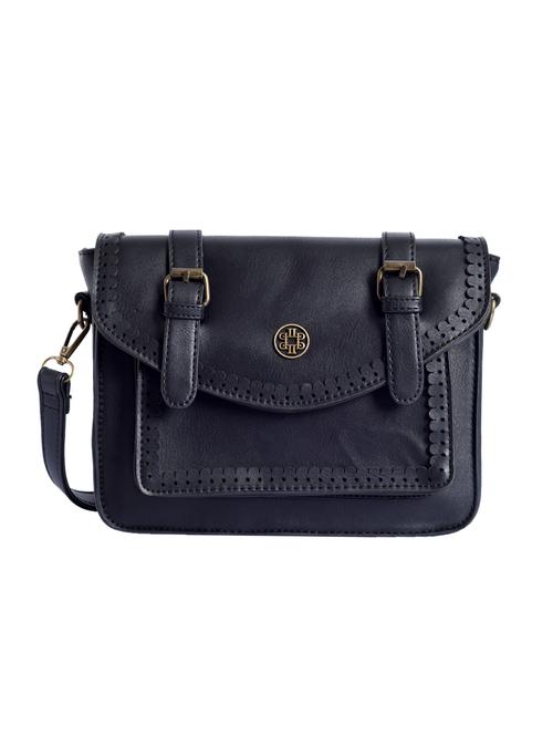 black leatherette (pu) sling bag - 15905282 - Very Small Image - 1