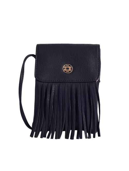 black leatherette (pu) sling bag - 15905313 - Very Small Image - 1