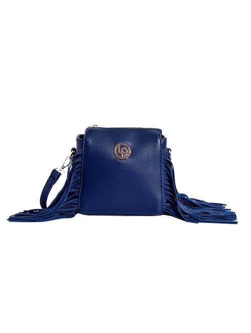blue leatherette (pu) sling bag - 15905345 - Very Small Image - 1