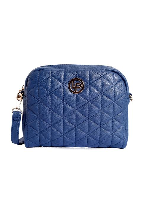 blue leatherette (pu) sling bag - 15905371 - Very Small Image - 1