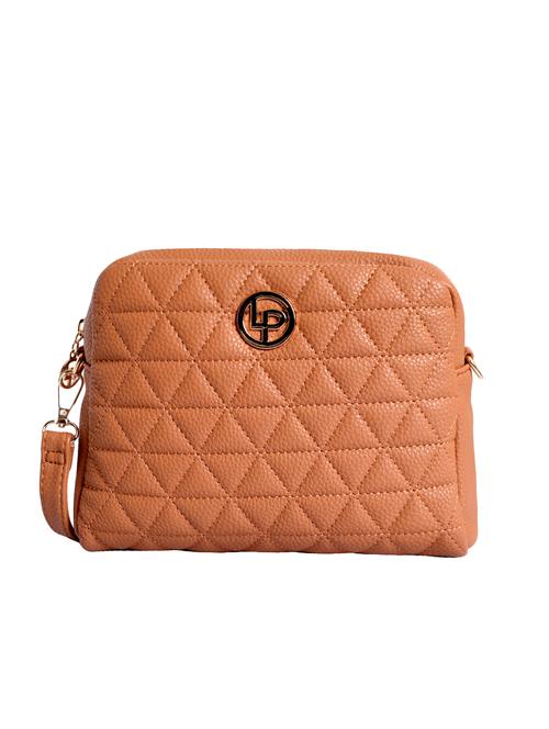 tan leatherette (pu) sling bag - 15905373 - Very Small Image - 1