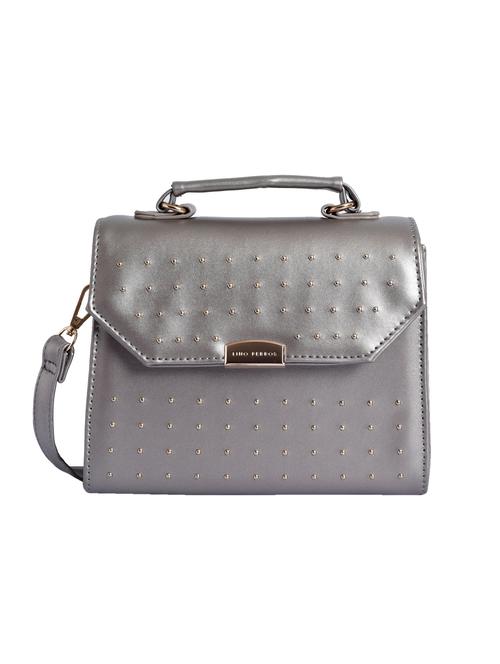 grey leatherette (pu) regular sling bag - 15905382 - Very Small Image - 1