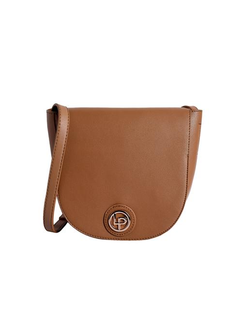 brown leatherette (pu) sling bag - 15905450 - Very Small Image - 1