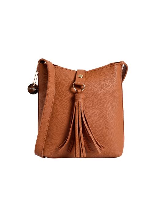 brown leatherette (pu) sling bag - 15905474 - Very Small Image - 1