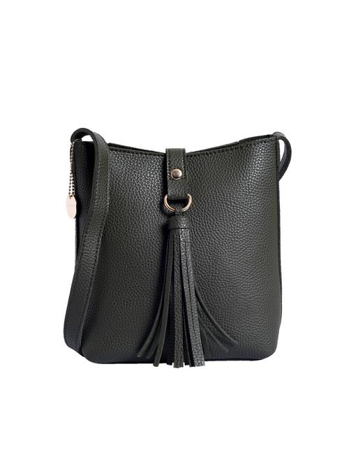 green leatherette (pu) sling bag - 15905475 - Very Small Image - 1