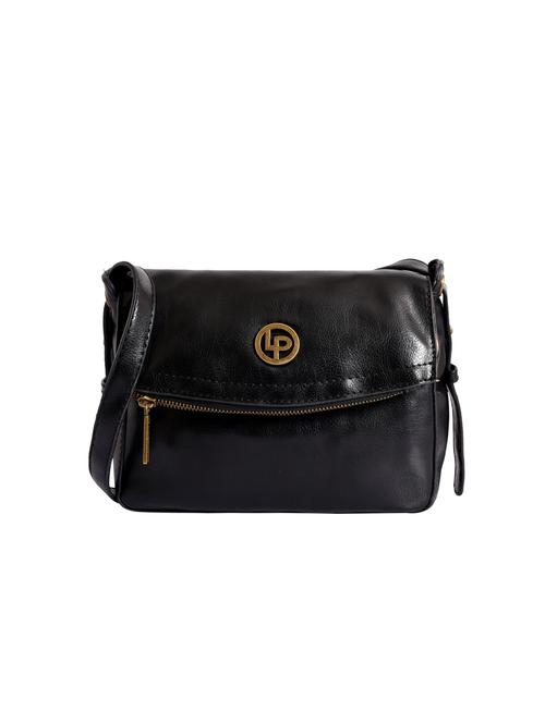 black leatherette (pu) sling bag - 15905511 - Very Small Image - 1