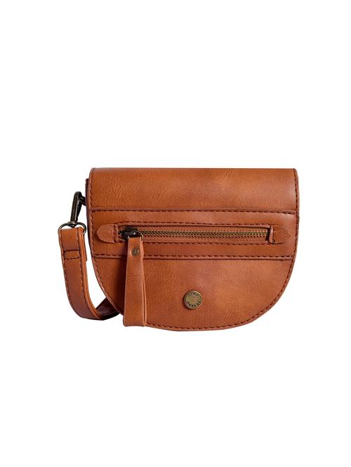 tan leatherette (pu) sling bag - 15905523 - Very Small Image - 1