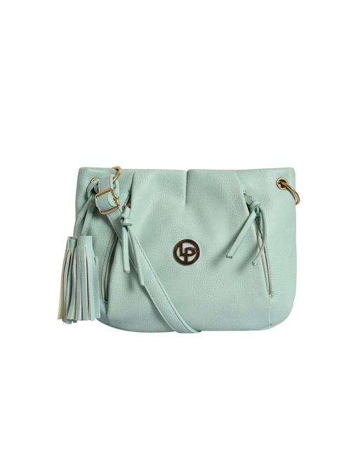 blue leatherette (pu) regular sling bag - 15905554 - Very Small Image - 1