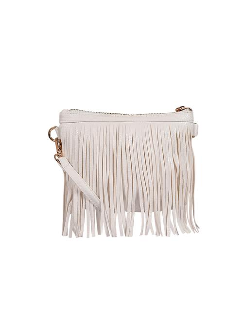 white leatherette (pu) sling bag - 15905582 - Very Small Image - 1