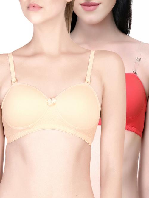 set of 2 detachable strapped bra - 15905606 - Very Small Image - 1