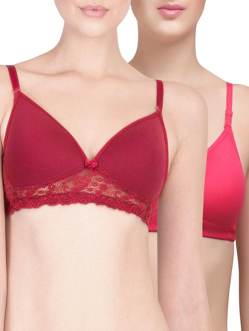set of 2 detachable strapped plunge bra - 15905613 - Very Small Image - 1
