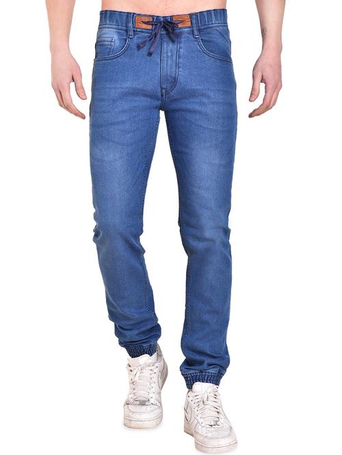 blue denim jogger - 15906558 - Very Small Image - 1