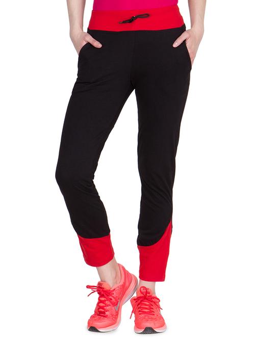 drawstring waist color block track pants - 15906600 - Very Small Image - 1
