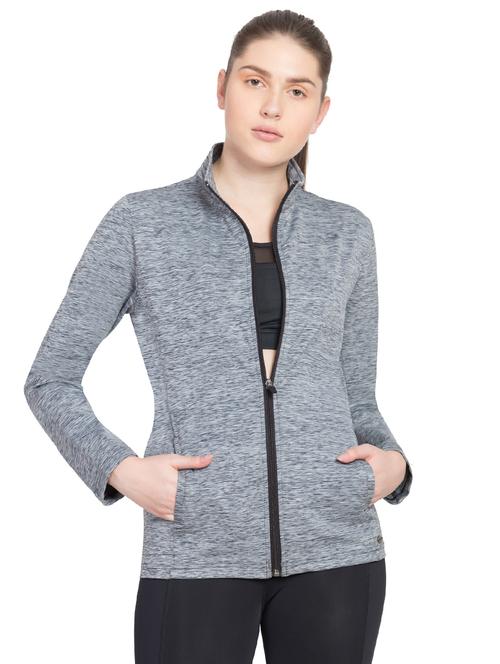 melange zip up sweatshirt - 15906650 - Very Small Image - 1