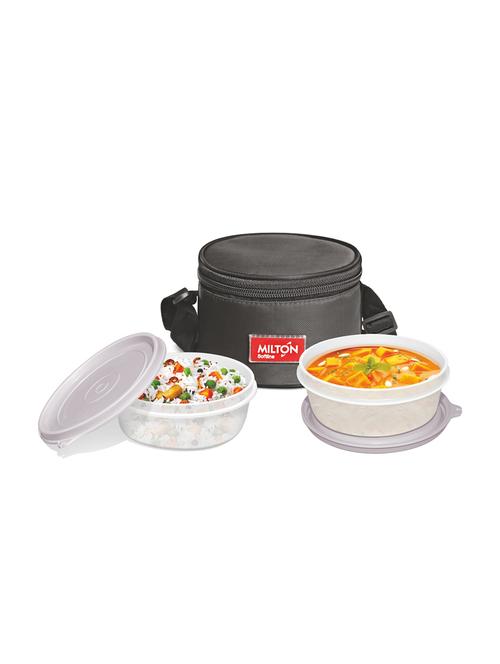 milton quick meal lunch pack with 2 containers and bag, black - 15906794 - Very Small Image - 1