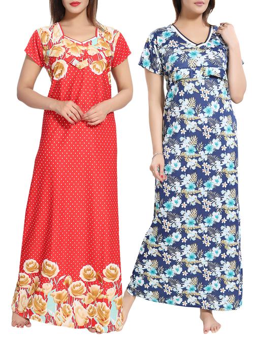 set of 2 maternity wear night gowns - 15907512 - Very Small Image - 1