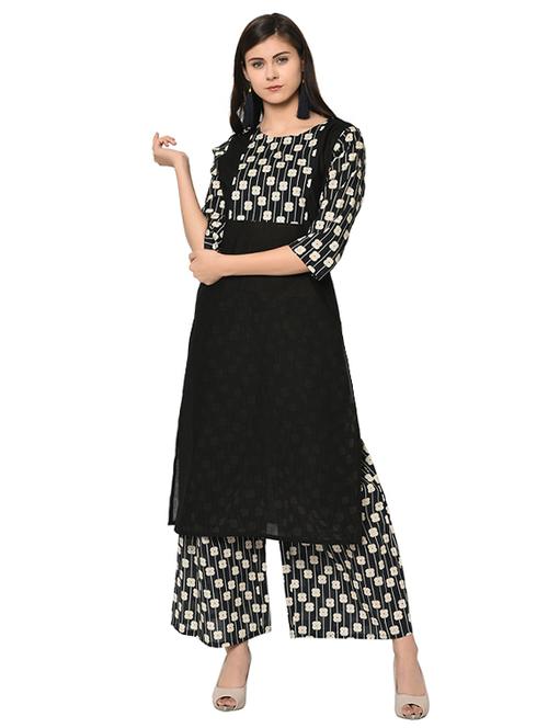 printed straight kurta - 15907838 - Very Small Image - 1