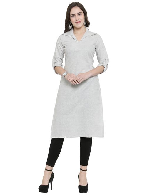 women's straight kurta - 15907854 - Very Small Image - 1