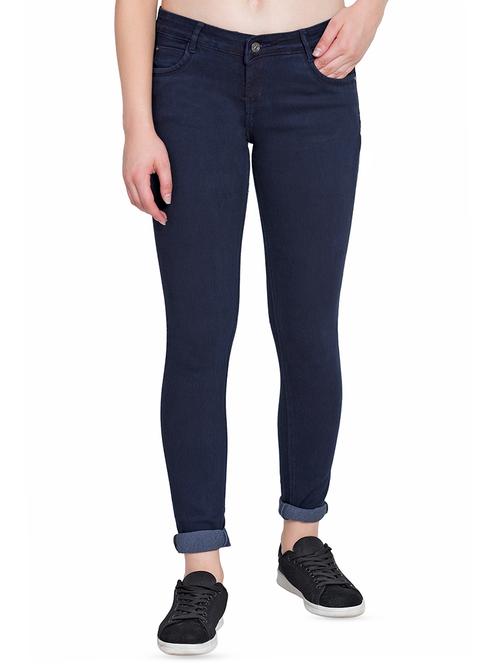 turn up hem skinny fit jeans - 15908657 - Very Small Image - 1