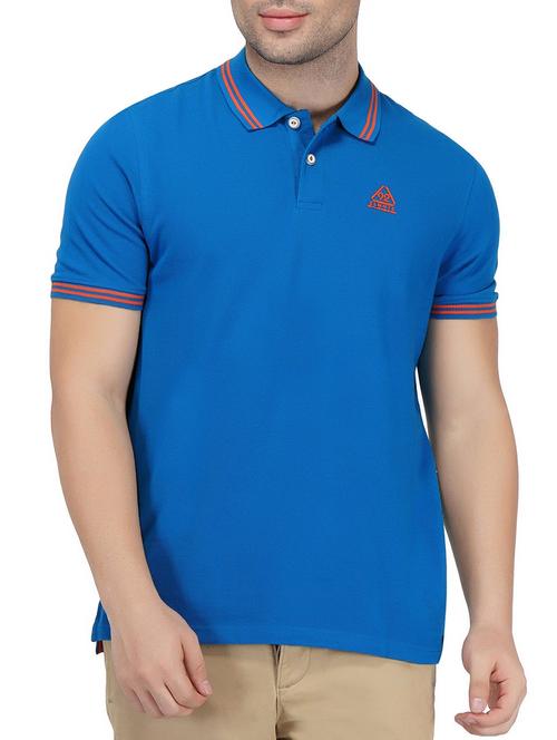 blue cotton polo t-shirt - 15908828 - Very Small Image - 1
