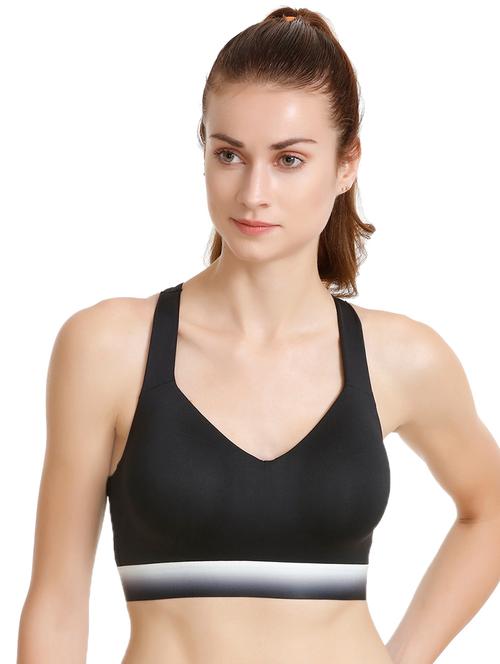 cutout back racer back sports bra - 15908927 - Very Small Image - 1
