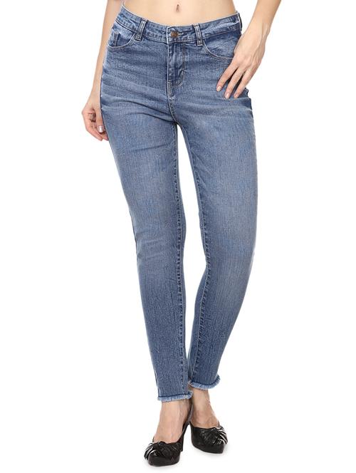 frayed hem skinny jeans - 15909729 - Very Small Image - 1