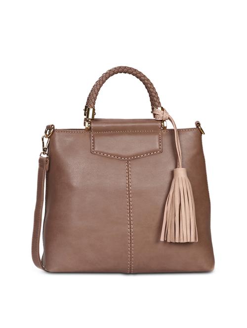 leatherette (pu) fashion satchel - 15909764 - Very Small Image - 1