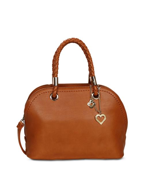 brown leatherette (pu) handbag - 15910019 - Very Small Image - 1