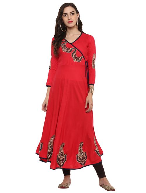 angrakha patch work kurta - 15911709 - Very Small Image - 1