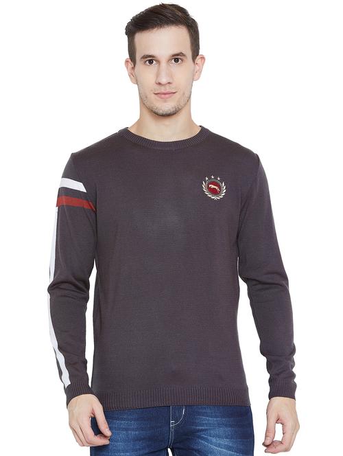 grey acrylic pullover - 15913491 - Very Small Image - 1