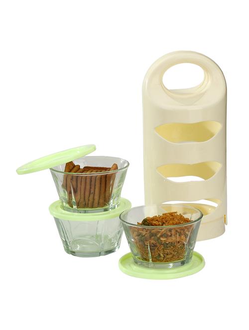 lakshya three layer stylish container cum tiffin set - 15913943 - Very Small Image - 1
