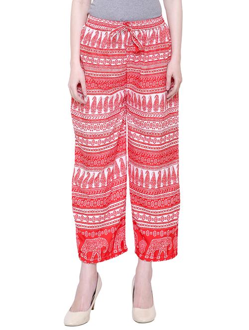 drawstring waist straight palazzo - 15914034 - Very Small Image - 1