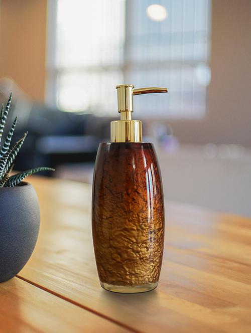 bathroom set 4 piece, bath set collection of liquid soap dispenser, toothbrush holder, tumbler and soap dish by shresmo - 15914091 - Very Small Image - 1