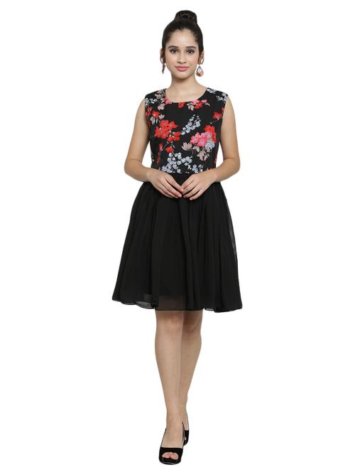 floral flared dress - 15914237 - Very Small Image - 1