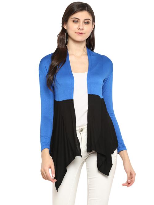 color block asymmetric shrug - 15914907 - Very Small Image - 1