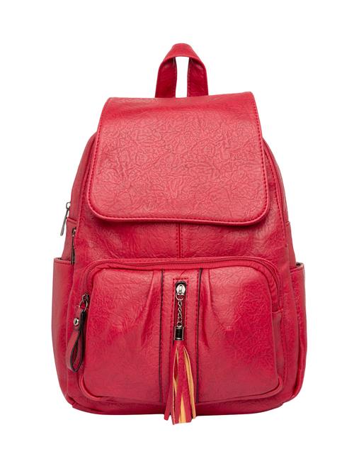 red leatherette (pu) regular backpack - 15915636 - Very Small Image - 1