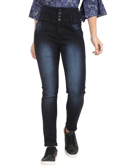 high waist stone washed jeans - 15915801 - Very Small Image - 1