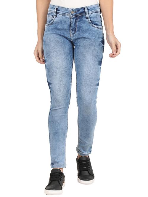slim fit stone washed jeans - 15915803 - Very Small Image - 1