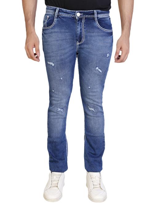 dark blue denim ripped jeans - 15916070 - Very Small Image - 1