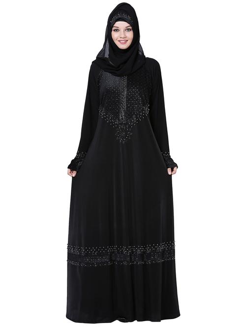 embellished a-line cloaks & abaya - 15916763 - Very Small Image - 1