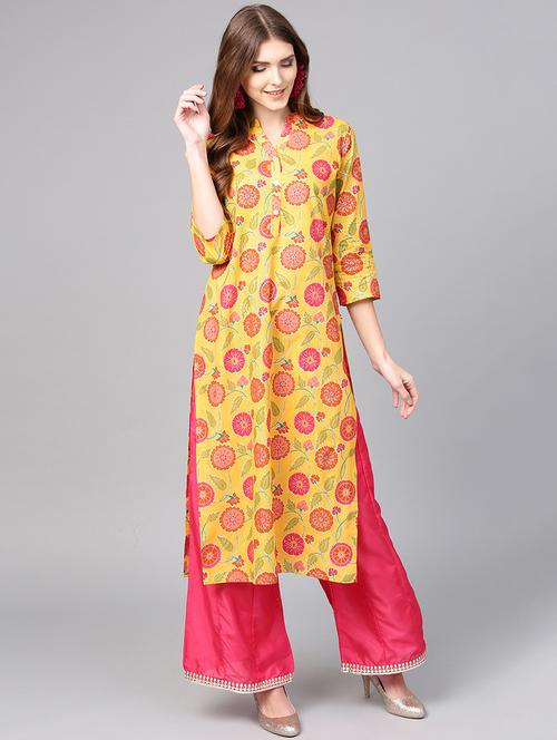 printed straight kurta - 15916868 - Very Small Image - 1