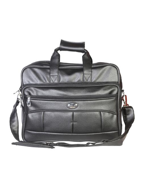 black leatherette laptopbag - 15918431 - Very Small Image - 1
